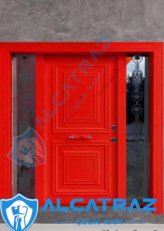Kırmızı Dış Kapı Villa Giriş Kapısı AVK-013