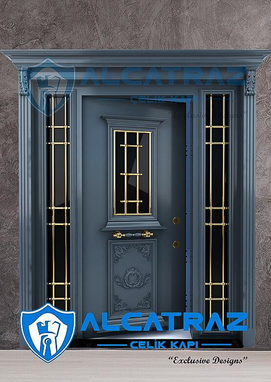 Antrasit Villa Kapısı Klasik Özel Tasarım AVK-046